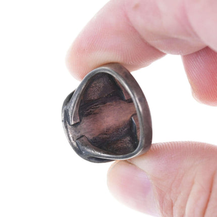 尺寸 9 c40-50 纳瓦霍纯银和绿松石戒指