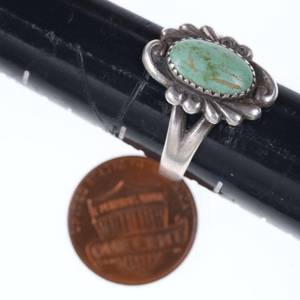 复古 Bell Trading Post 美洲原住民纯银和绿松石戒指