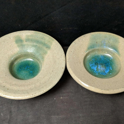 Ishmael Soto(1932-2017) Austin Texas Studio Pottery Candle Bowls