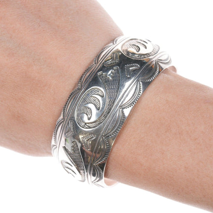6.75" Lex Navajo sterling cuff bracelet