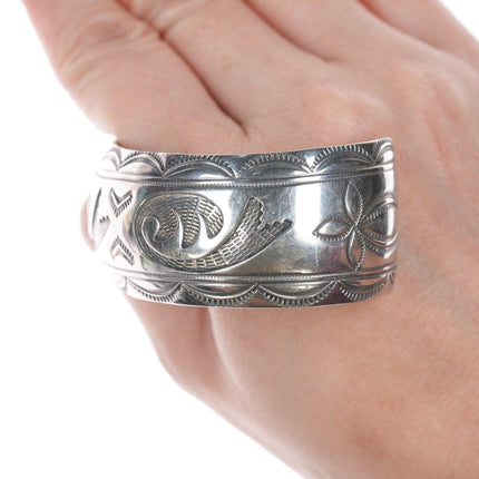 6.75" Lex Navajo sterling cuff bracelet