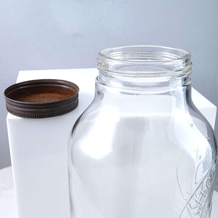 Large Hazel Atlas Horlicks Malted Milk Jar c1930
