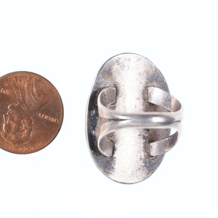 1940-50 年代美洲原住民纯银/绿松石戒指