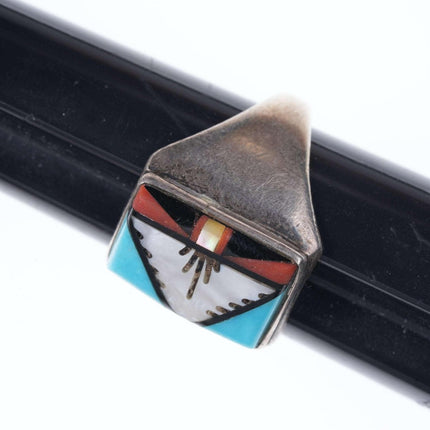 sz10.75 Vintage Zuni inlay ring