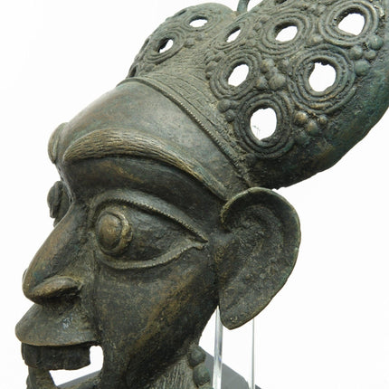 Bronze  African Tribal Mask