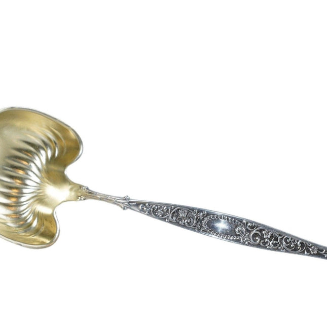 1890's Sterling Whiting Hyperion Gold wash bowl Cream ladle