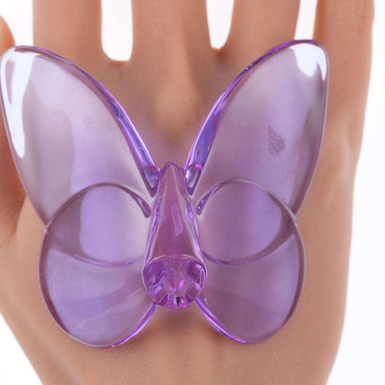 French Baccarat Butterfly Paperweight figure
