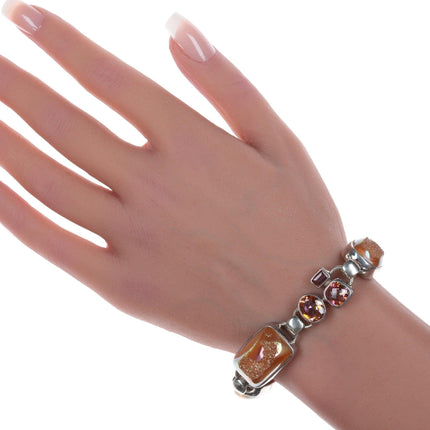 8" Starborn Multi Gemstone sterling bracelet