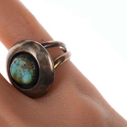 Vintage Tommy Jackson Navajo sterling and turquoise ring