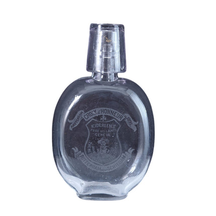 1895 Croix d'Honneur Amsterdam Whiskyflasche mit Schnapsglasdeckel