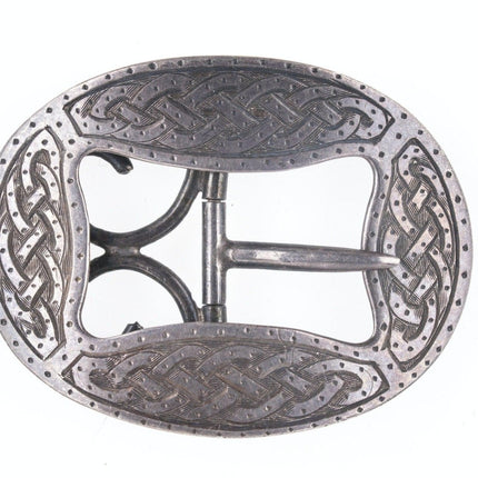 1911 Henry Tatton Edinburgh Scottish Sterling silver buckle