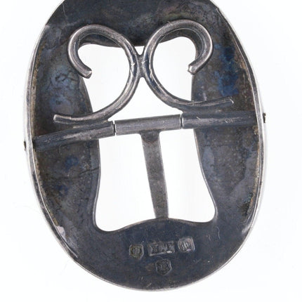 1911 Henry Tatton Edinburgh Scottish Sterling silver buckle