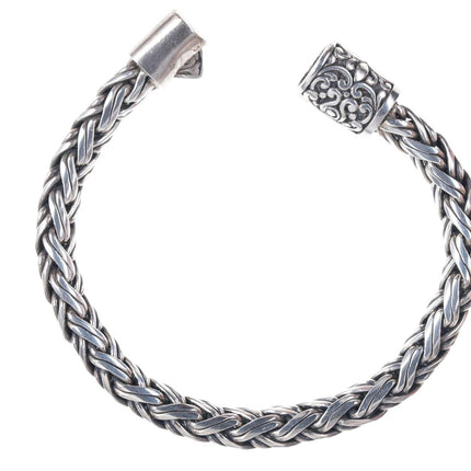Heavy Retro Byzantine sterling bracelet