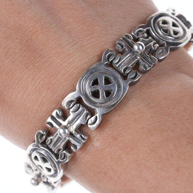 Retro-Armband im mexikanischen Sterling-Azteken-Stil