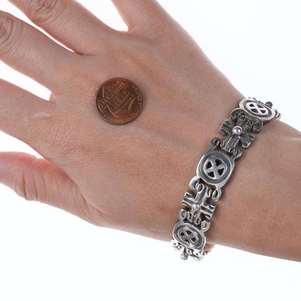 Retro Mexican Sterling Aztec Style bracelet