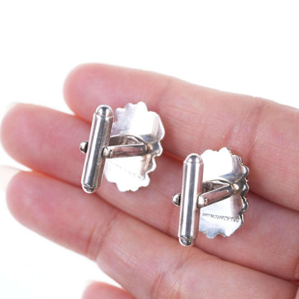 Retro Tiffany 18k ropes on Sterling Cufflinks