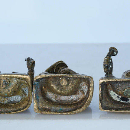 Antique Thai Bronze Miniature Musicians