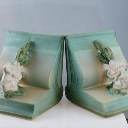1940's Roseville American Art pottery bookends