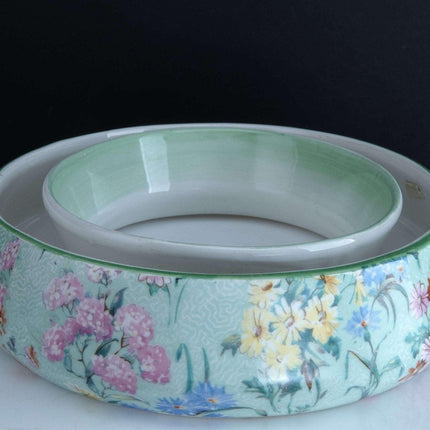 Rare Shelley Melody Chintz Ring Planter ชามกุหลาบ