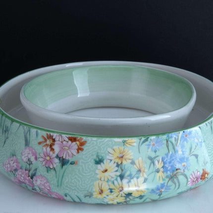 Rare Shelley Melody Chintz Ring Planter ชามกุหลาบ