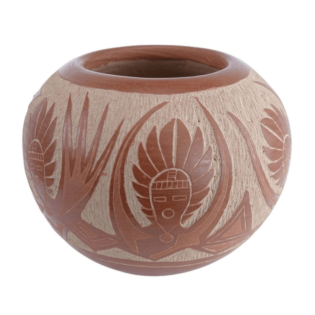 Corn Moquino(1929-1016) sgraffito pottery Santa Clara Pueblo