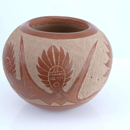 Corn Moquino(1929-1016) sgraffito pottery Santa Clara Pueblo