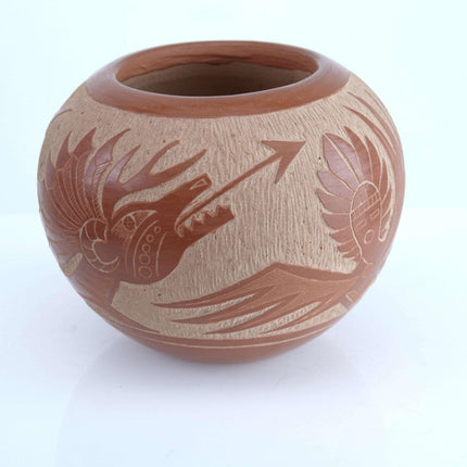 Corn Moquino(1929-1016) sgraffito pottery Santa Clara Pueblo