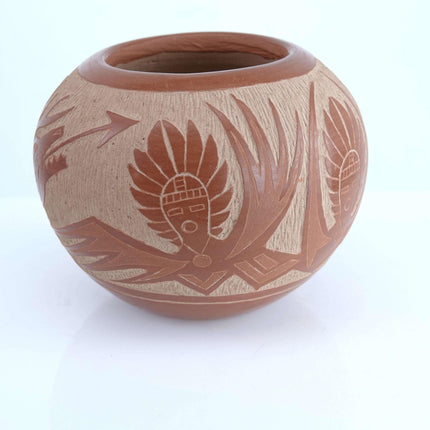 Corn Moquino(1929-1016) sgraffito pottery Santa Clara Pueblo