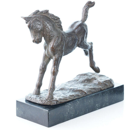 Antike Pferdeskulptur aus Bronze