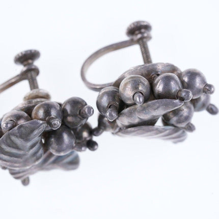 1950's William Spratling Sterling Screw back earrings