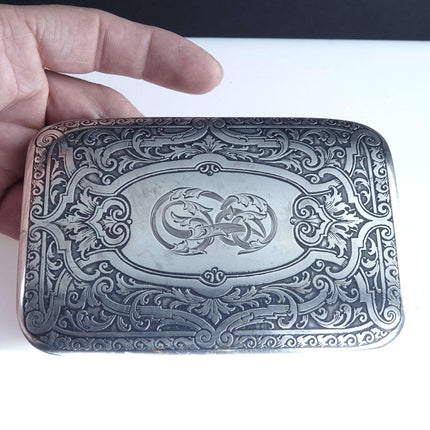 c1890 William B Kerr American Sterling Call card Case/Wallet