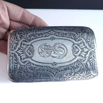 c1890 William B Kerr American Sterling Call card Case/Wallet