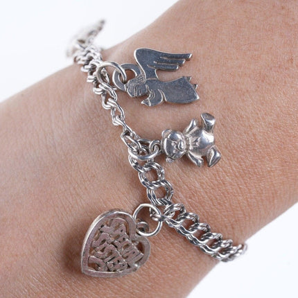 6,75" James Avery Sterling Silber Charm-Armband mit vielen Charms