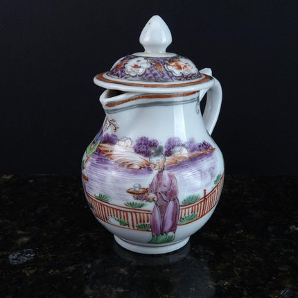 Antique Chinese Famille Rose Mandarin Famille rose Miniature teapot