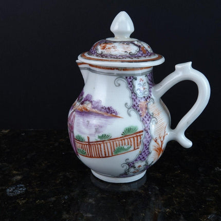 Antique Chinese Famille Rose Mandarin Famille rose Miniature teapot