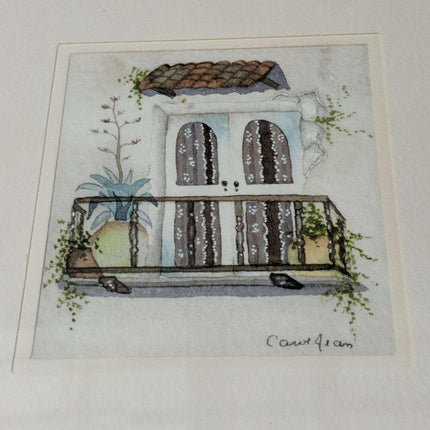 Carol Jean Green Miniature Watercolors Listed California Artist