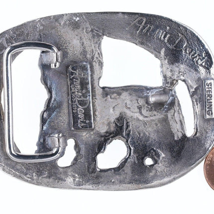 Annie Davis Sterling Silver Scottie Dog belt buckle