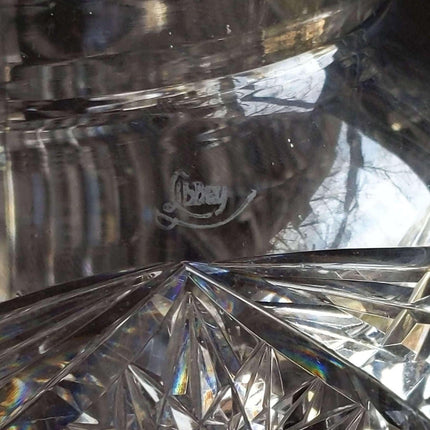 リビー アメリカン ブリリアント ピリオド カット ガラス シガー ジャー ヒュミドール 8.25インチ x 5.5インチ