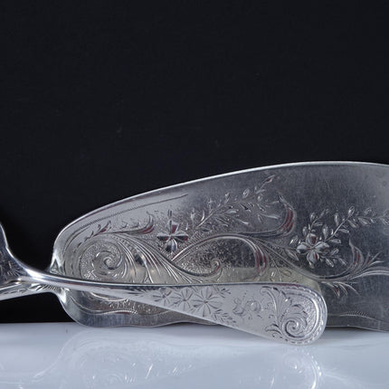 c1880 American Sterling Silver Fish Serving set by R Harris & Co Washington DC