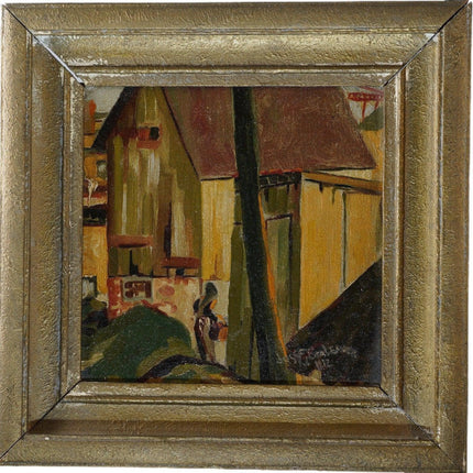 1912 Josef J Brabender Impressionism Oil on Board