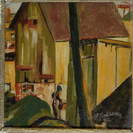 1912 Josef J. Brabender Impressionismus-Öl auf Platte