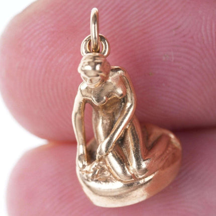 Vintage Danish 14k gold Little Mermaid Charm