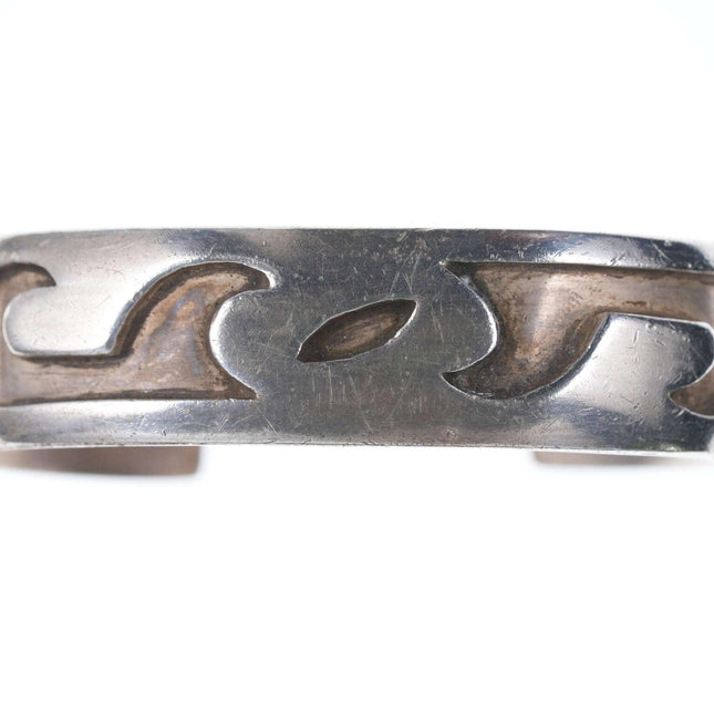 Frühes Hopi-Overlay-Silberarmband