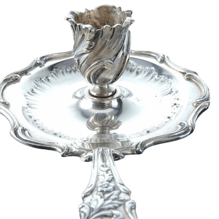 c1880 French Sterling Silver Chamberstick made by George Boin