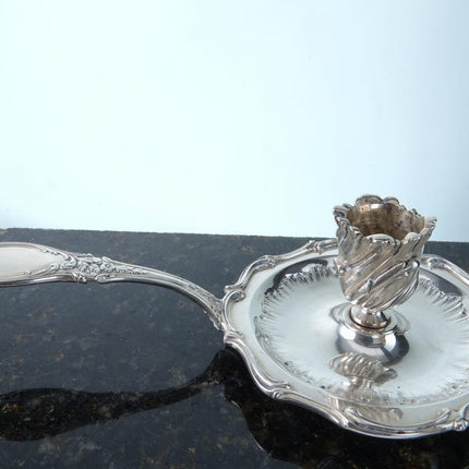 c1880 French Sterling Silver Chamberstick made by George Boin