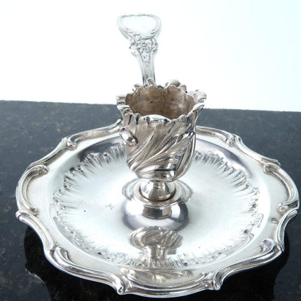 c1880 French Sterling Silver Chamberstick made by George Boin