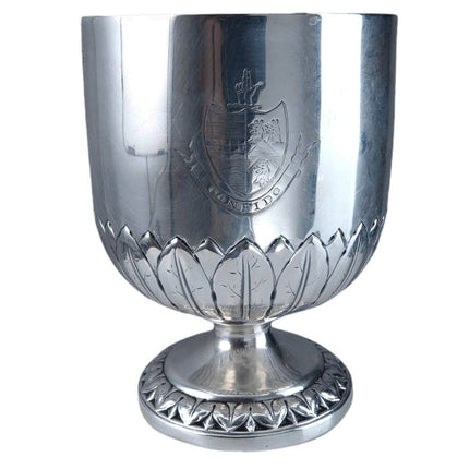 English c1812 George III Sterling Goblet with Boyd Clan Armorial Crest  Henry Ch