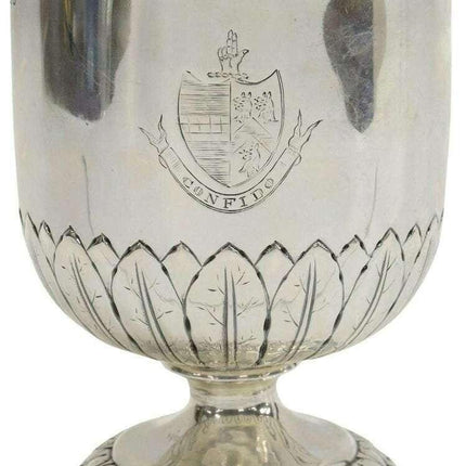 English c1812 George III Sterling Goblet with Boyd Clan Armorial Crest  Henry Ch