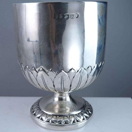 English c1812 George III Sterling Goblet with Boyd Clan Armorial Crest  Henry Ch