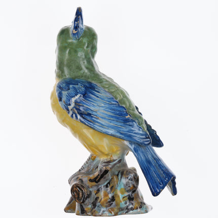 18th century Delt/French Faience Figure of Cockatoo